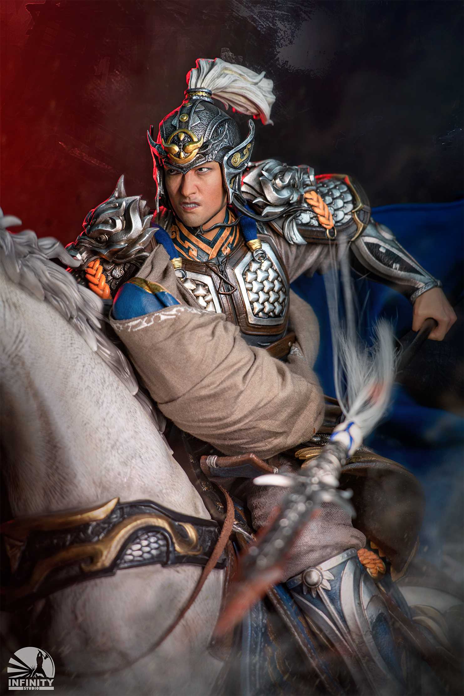 三国五虎将赵云1/4雕像-开天工作室