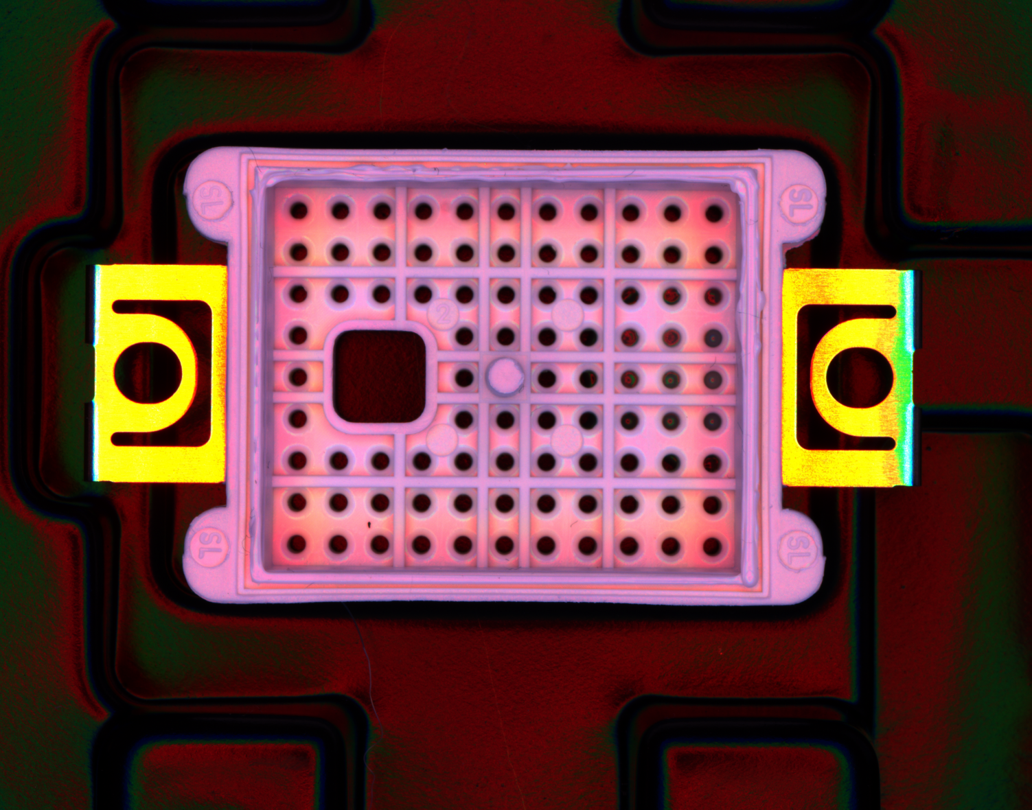 塑料行业产品：塑胶件透明胶路检测-AOI光源-1