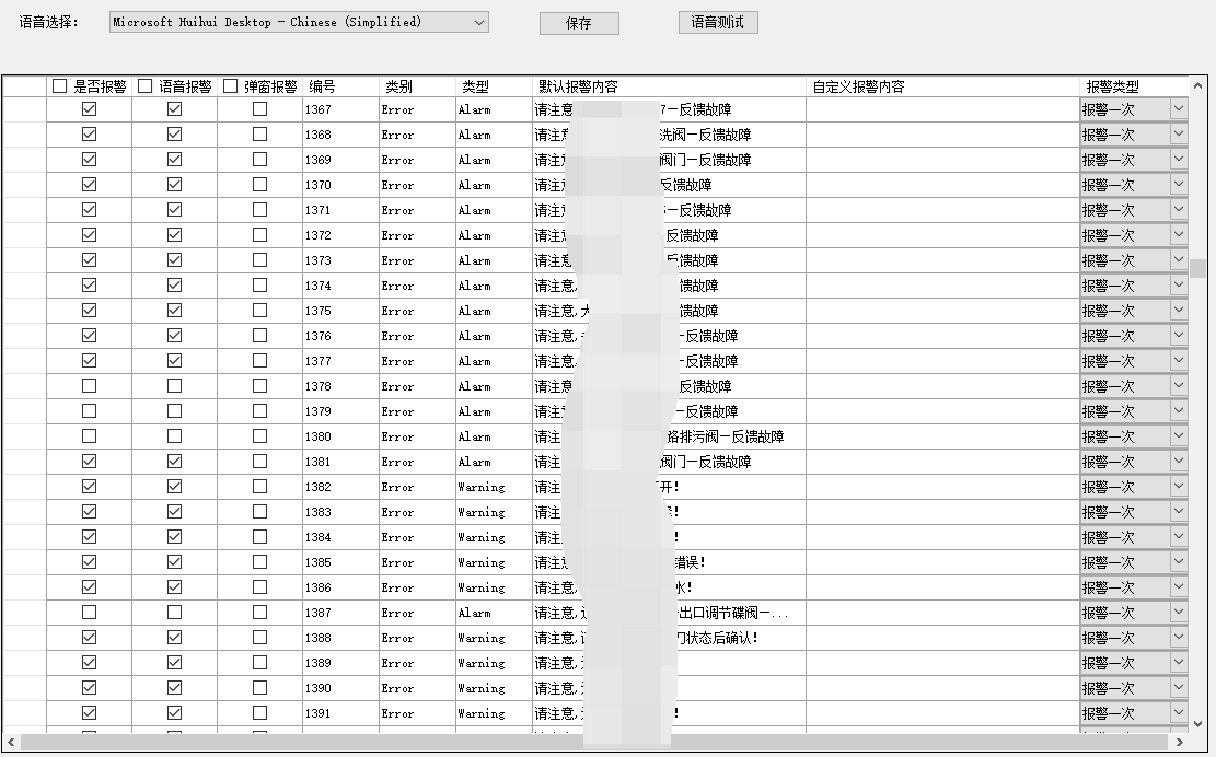 多类型报警