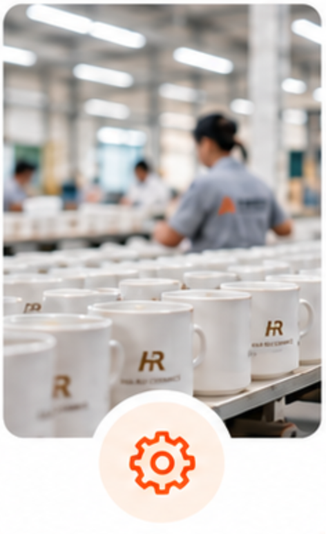 陶瓷批量生产 工厂生产线量产加工实拍