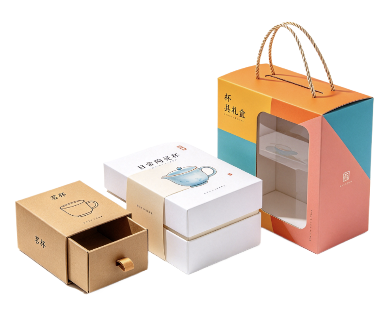 陶瓷礼品包装定制 礼盒彩盒手提袋一站式