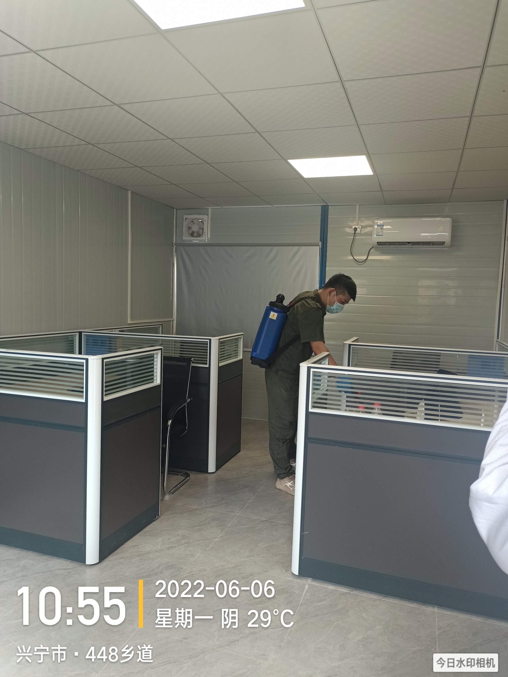 梅州市.兴宁市时代集团粤东分公司采沙厂消杀施工现场无码-493c1e536e39730ce5d650fbe195f84