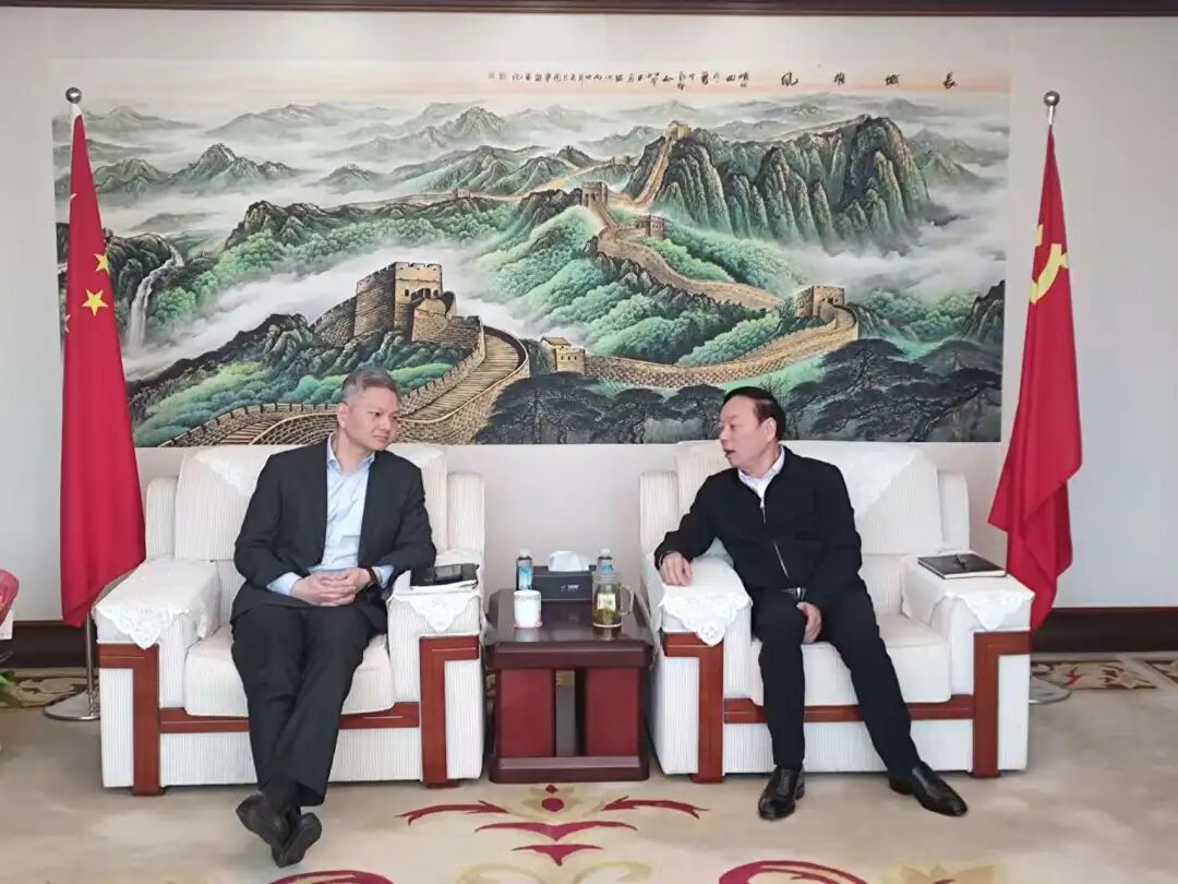 越城区副区长蒋国梁走访调研长业建设集团