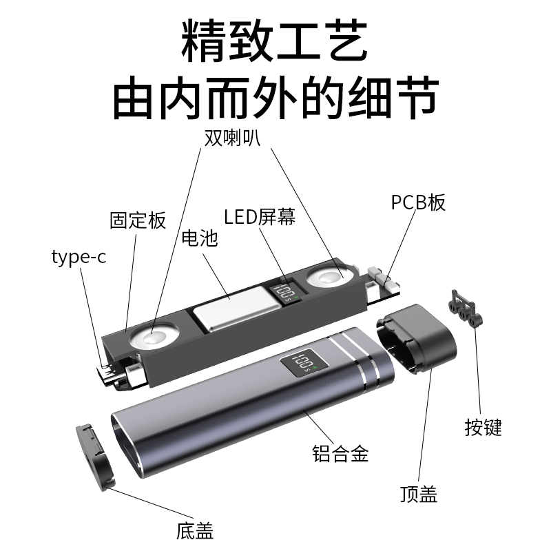 QY08骨传导睡眠耳机 蓝牙音响产品图 4