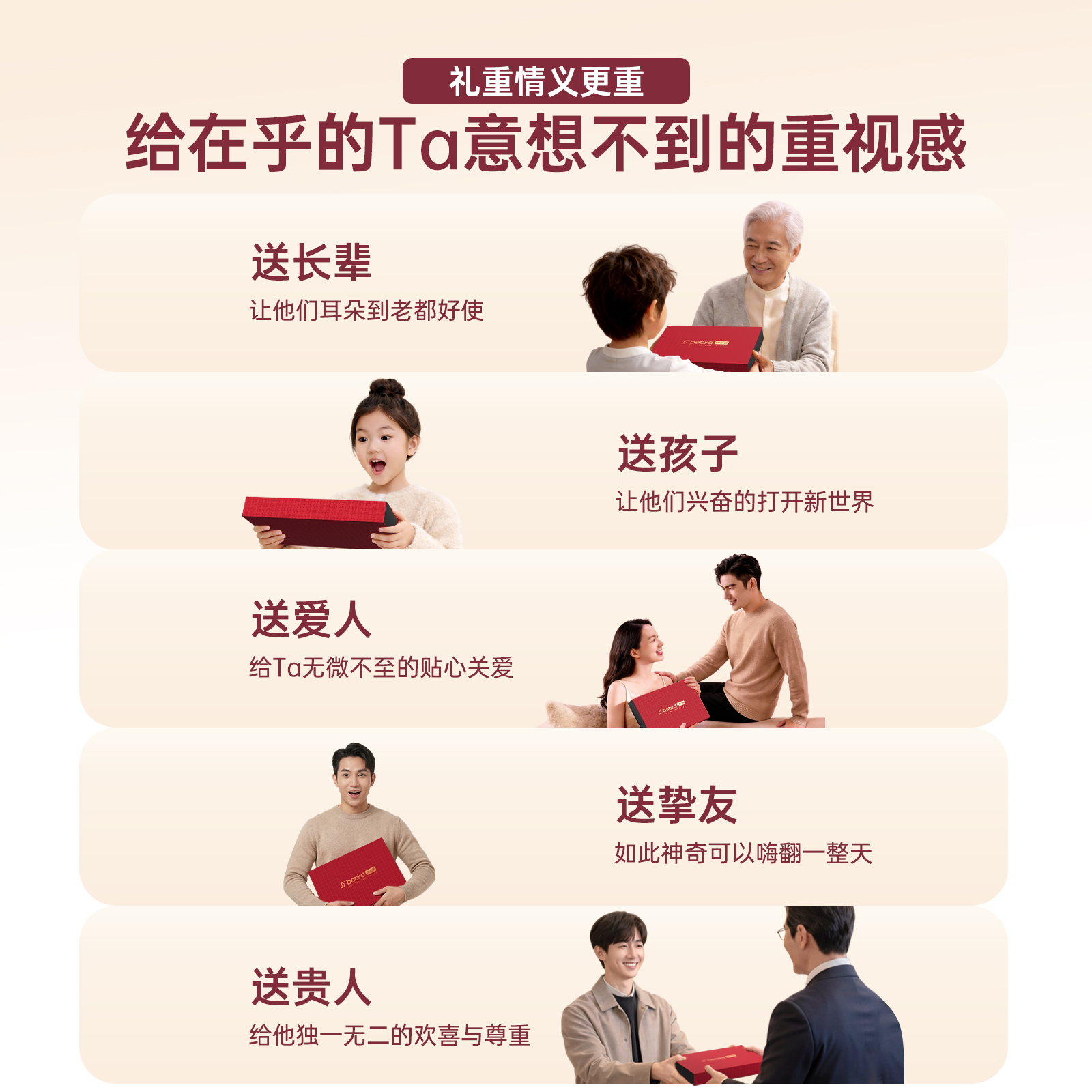 bebird蜂鸟 3 Ultra X 锦霞红智能可视护耳仪礼盒产品图 6
