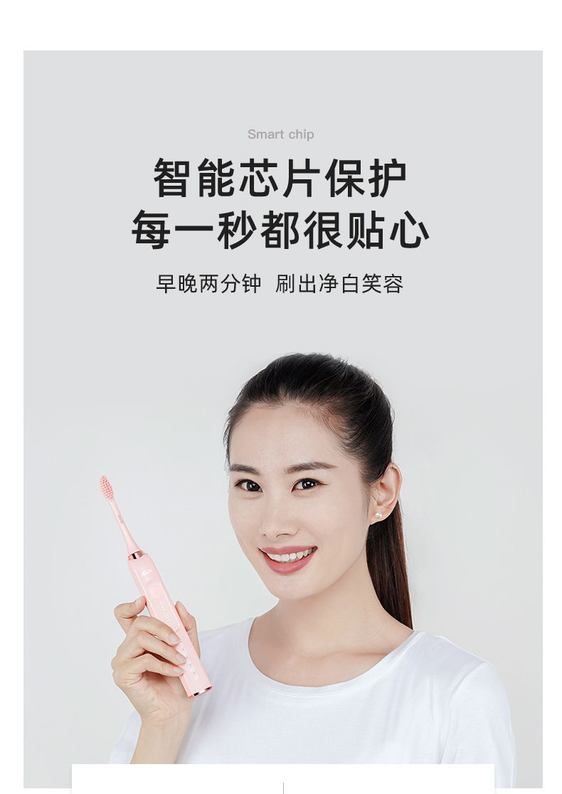 拜尔 X1s+Plus 拜尔 X1s+Plus 智能声波电动牙刷|20种清洁组合·4档力度·档位记忆·IPX8防水 产品功能与规格详情图 12