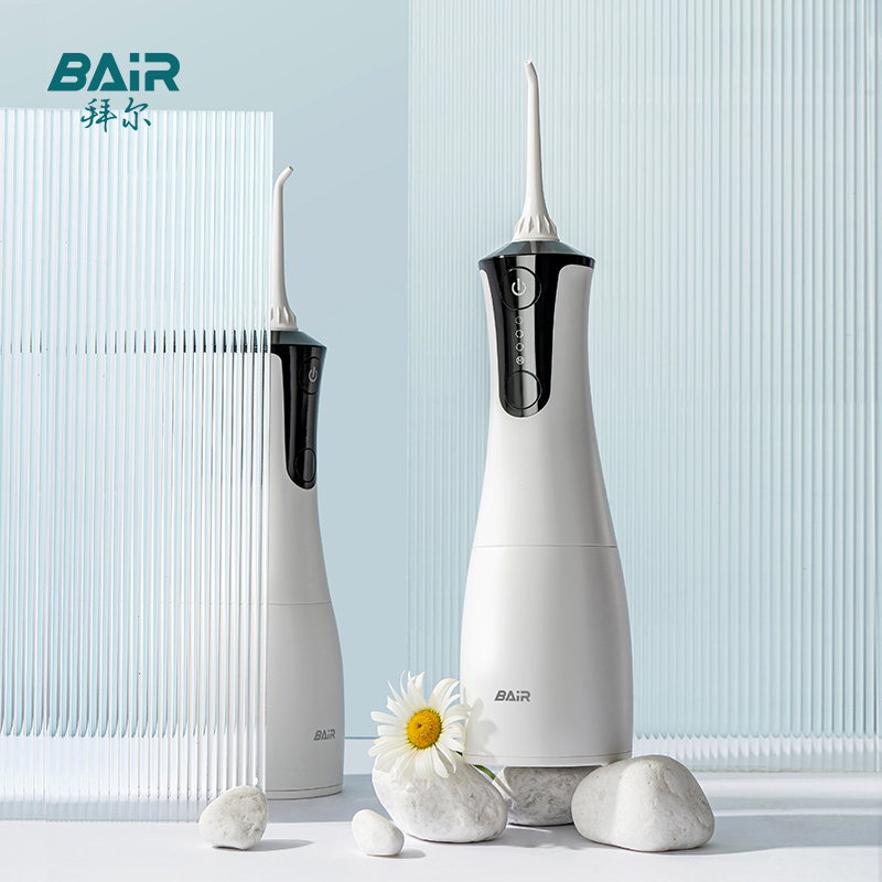 拜尔 M4 电动冲牙器|300ml可拆水箱·DIY水压·重力球取水·IPX8防水·感应充电产品图 2