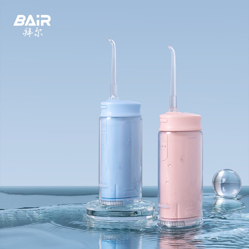 拜尔 V2k 儿童专用冲牙器|110ml伸缩水箱·2000次脉冲·0.5mm水流·IPX8防水产品图 3
