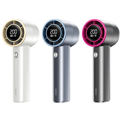 REMAX睿量 RS-SF11 数显涡轮增压高速风扇｜200档无级调速·3600mAh·涡轮增压·长续航