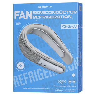 REMAX睿量 RS-GF06 半导体制冷无叶挂脖风扇｜双长制冷片·四出风口·4000mAh·AI语音控制产品图 2