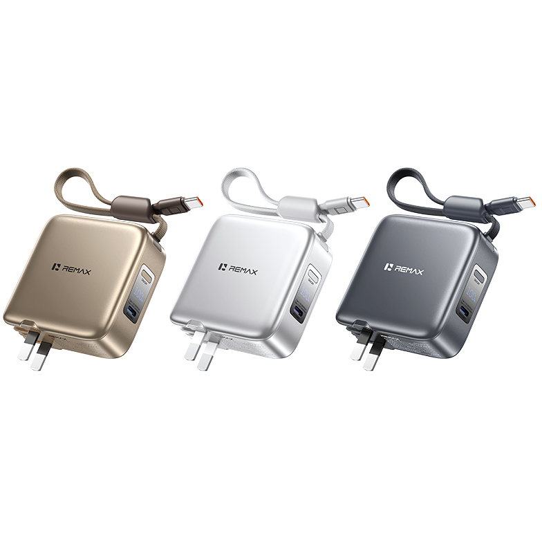 REMAX睿量 FP-90 云图 自带C线QC22.5墙插移动电源｜10000mAh·20W快充·自带快充线·墙插二合一