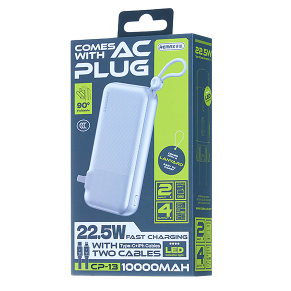 REMAX睿量 AS-137 二合一墙插移动电源充电器 10000mAh|10000mAh·20W快充·自带快充线产品图 2