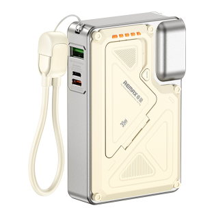 REMAX睿量 CP-16 磁吸15W无线充自带线墙插电源35W｜10000mAh·35W快充·自带快充线·墙插二合一