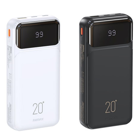 REMAX睿量 RPP-686 睿意 2.1A 自带线移动电源|20000mAh·自带快充线·LED数显产品图 2