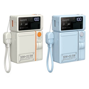 REMAX睿量 CP-18 磁吸15W无线充挂绳线折叠支架墙插移动电源30W｜10000mAh·30W快充·自带快充线·墙插二合一