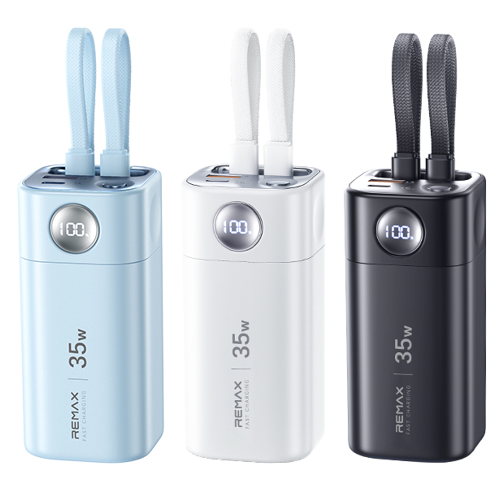 REMAX睿量 FP-35 移动电源20000mAh｜20000mAh·35W快充·自带快充线·LED数显