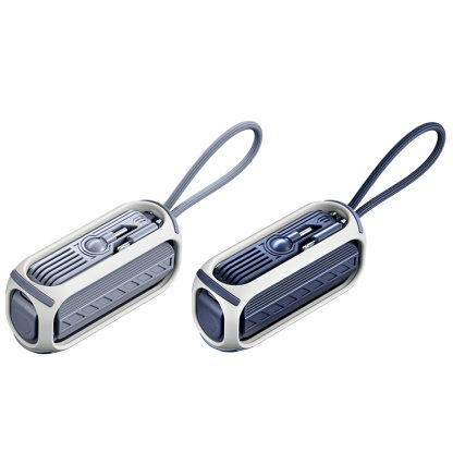 REMAX睿量 RPP-28 胶囊 20W快充旋转直插自带线移动电源|5000mAh·20W快充·自带快充线·折叠支架产品图 2