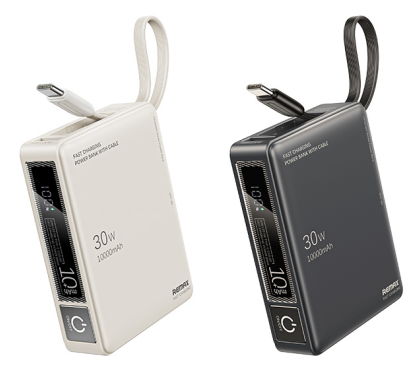 REMAX睿量 RPP-86 REMAX睿量 RPP-86 问界30W+22.5W 自带TYPE-C快充线移动电源10000mAh｜10000mAh·30W快充·自带快充线 产品功能与规格详情图 01