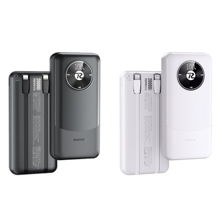REMAX睿量 RPP-38 20W+22.5W 自带双快充线移动电源20000mAh｜20000mAh·20W快充·自带快充线