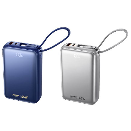 REMAX睿量 AS-182 智界 移动电源 （ 45W 双快充线）｜20000mAh·45W快充·自带快充线