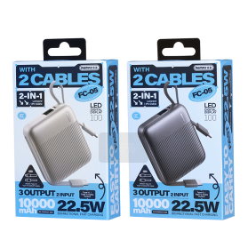 REMAX睿量 FC-05 22.5W 自带线快充线移动电源10000mAh|10000mAh·20W快充·自带快充线·LED数显产品图 2