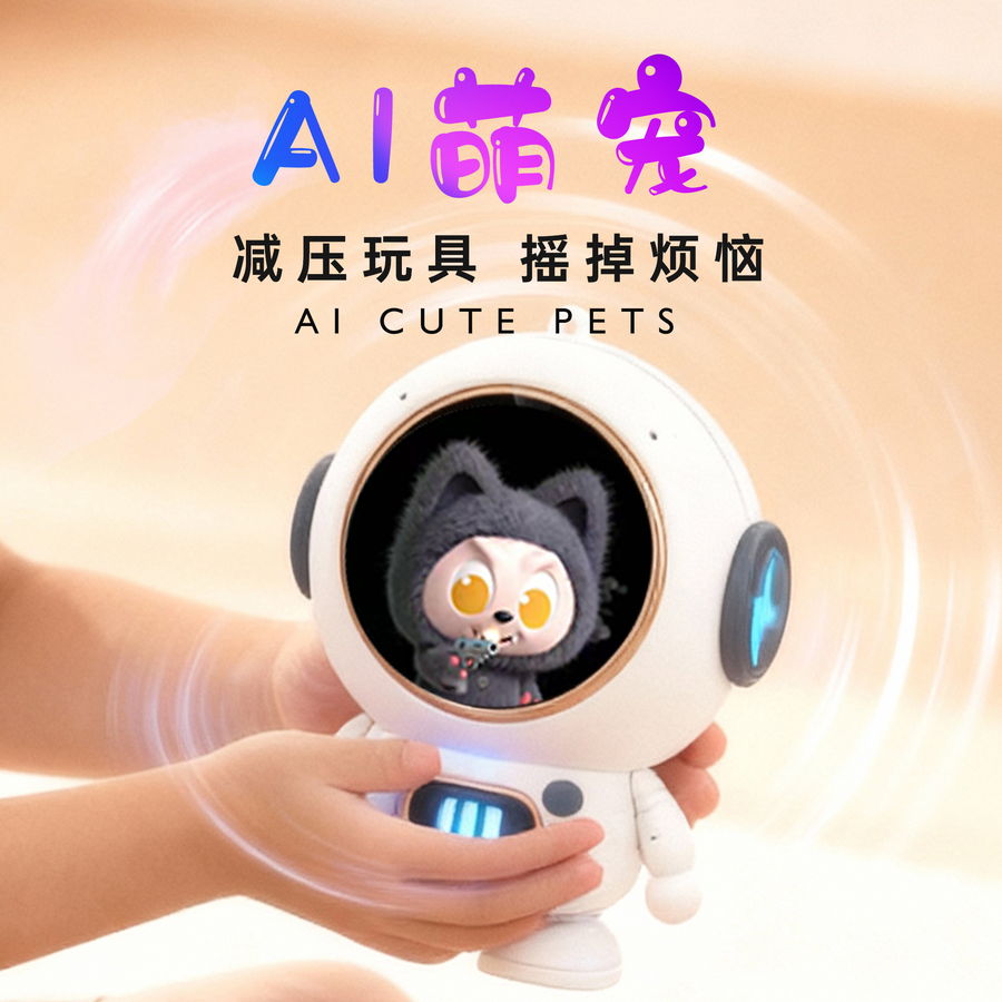 礼途 M2-MINI 礼途 M2-MINI 宇航员触屏AI大模型智能音响｜AI萌宠互动·八大模型·1.28英寸触屏·1200mAh 产品功能与规格详情图 02