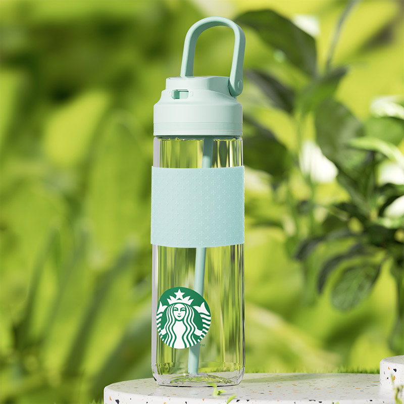 星巴克 11156056 清透薄荷绿款运动杯710ml|710ml·吸管畅饮·密封防漏产品图 3