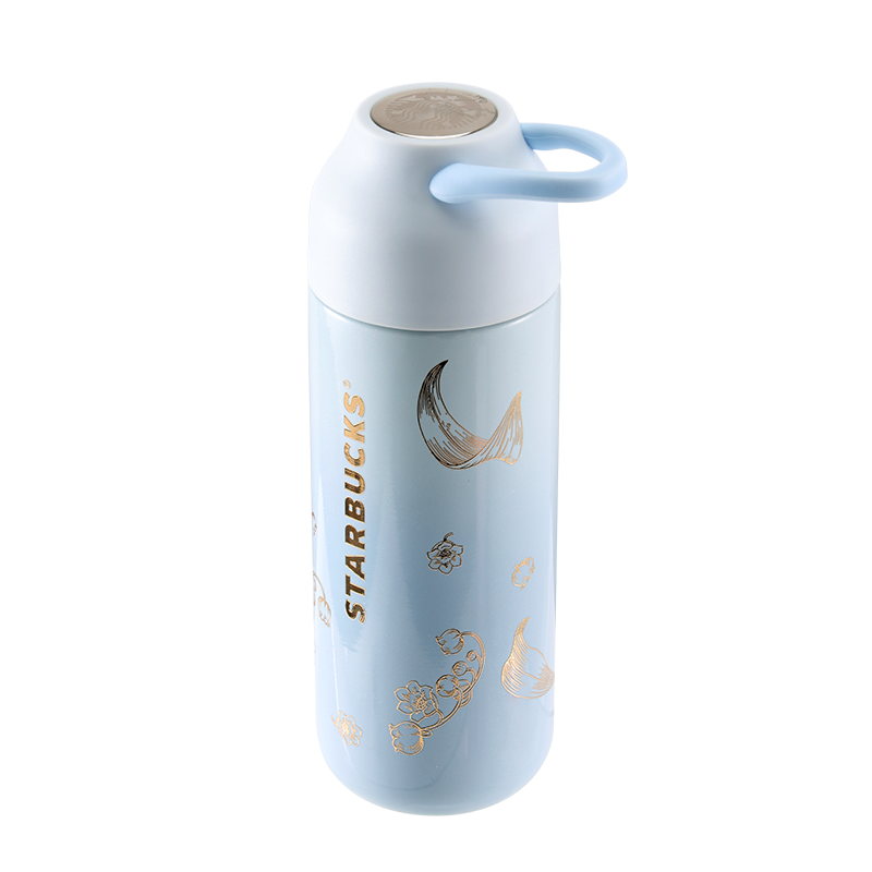 星巴克 11180597 铃兰款随行保温杯蓝色390ml｜390mL·真空锁温产品图 2