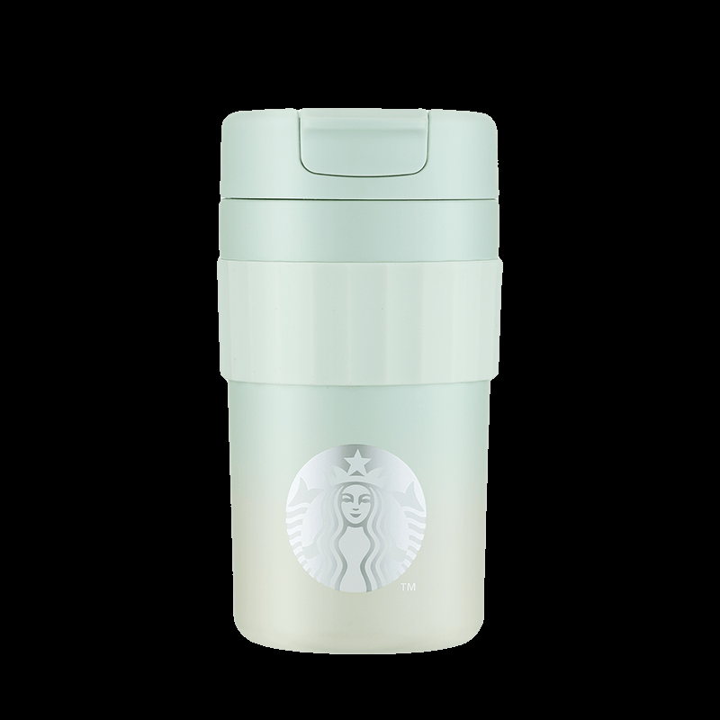 星巴克 11149743 绿色渐变款桌面不锈钢杯470mL|470mL·单手开盖产品图 2