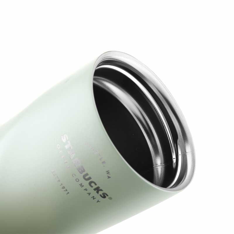 星巴克 11149750 经典渐层款翻盖杯绿色473ml|473ml·真空锁温·单手开盖产品图 4
