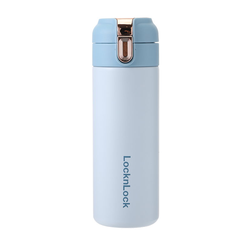 乐扣乐扣 LHC6793FU 轻巧提环弹跳杯蓝色400ml｜400ml·真空锁温·一键弹盖·便携提手