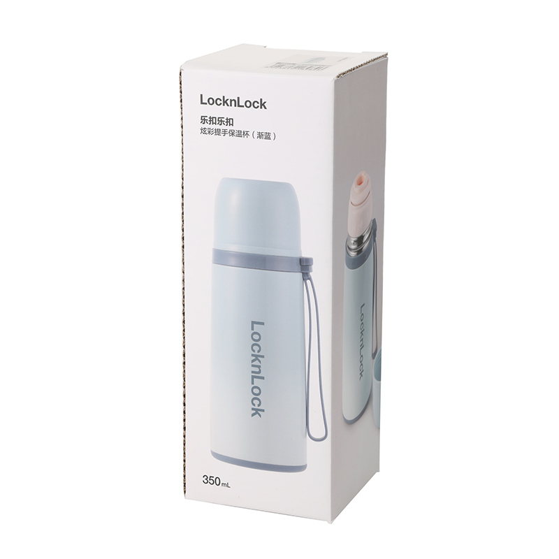 乐扣乐扣 LHC6790FU 炫彩提手保温杯渐蓝350ml|350ml·真空锁温·便携提手产品图 3