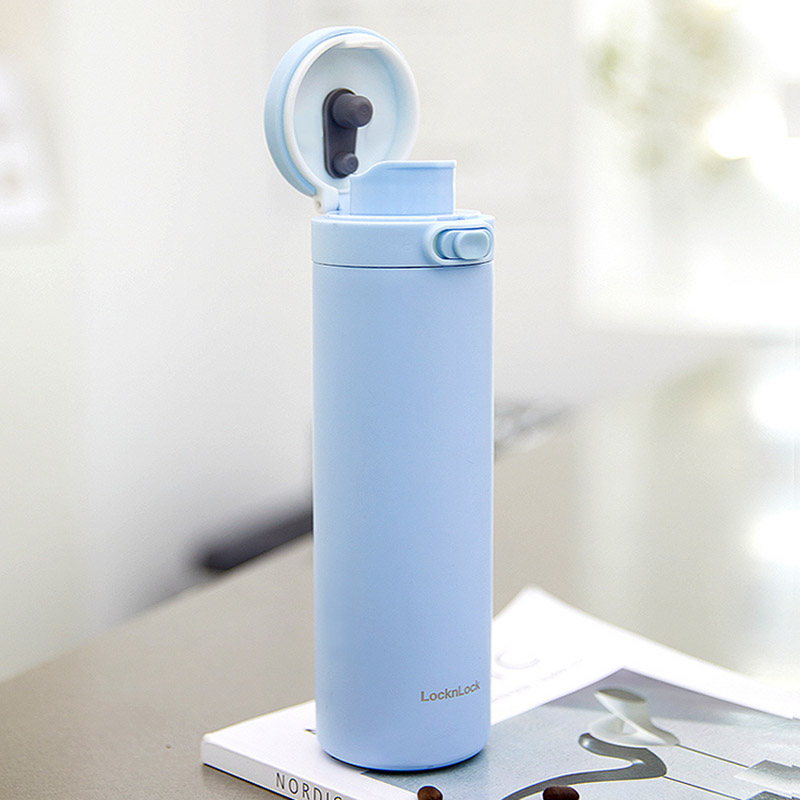 乐扣乐扣 LHC4287PIK 柔光旋盖440mL(粉)|440mL·316不锈钢内胆·一键弹盖·密封防漏产品图 3