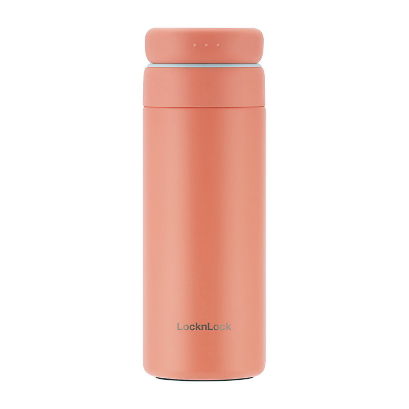 乐扣乐扣 LHC3289YRED 立立推盖保温杯350mL（橙红）｜350mL