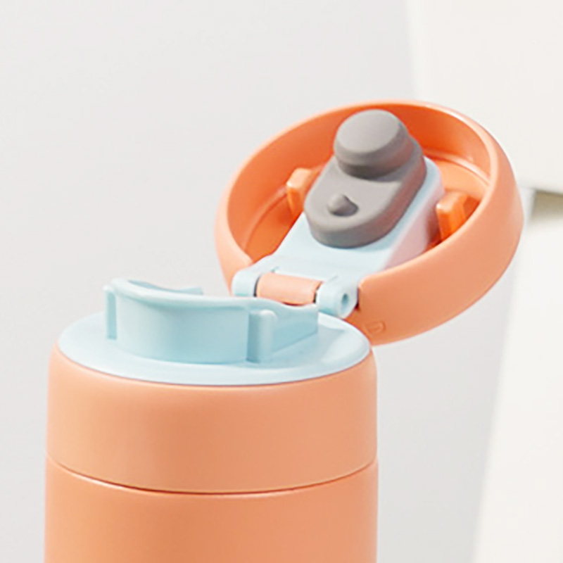 乐扣乐扣 LHC3289YRED 立立推盖保温杯350mL(橙红)|350mL产品图 3
