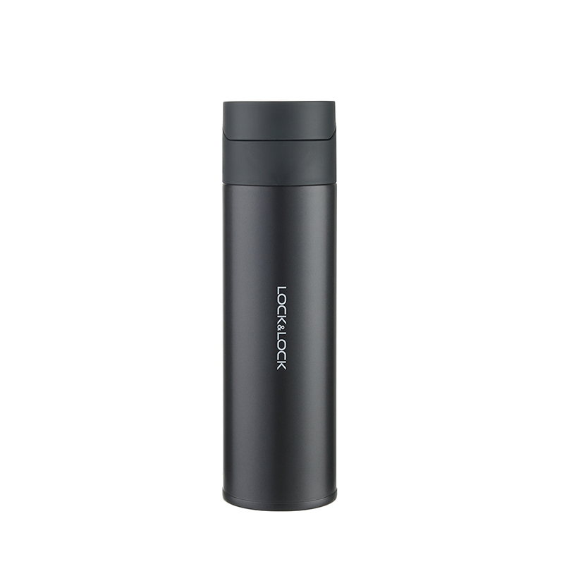 乐扣乐扣 LHC6524FU 黛晶后弹盖保温杯灰色420ml｜420ml