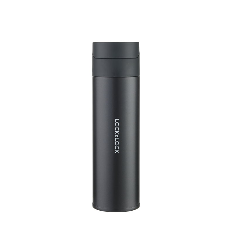 乐扣乐扣 LHC6524FU 黛晶后弹盖保温杯灰色420ml|420ml产品图 2