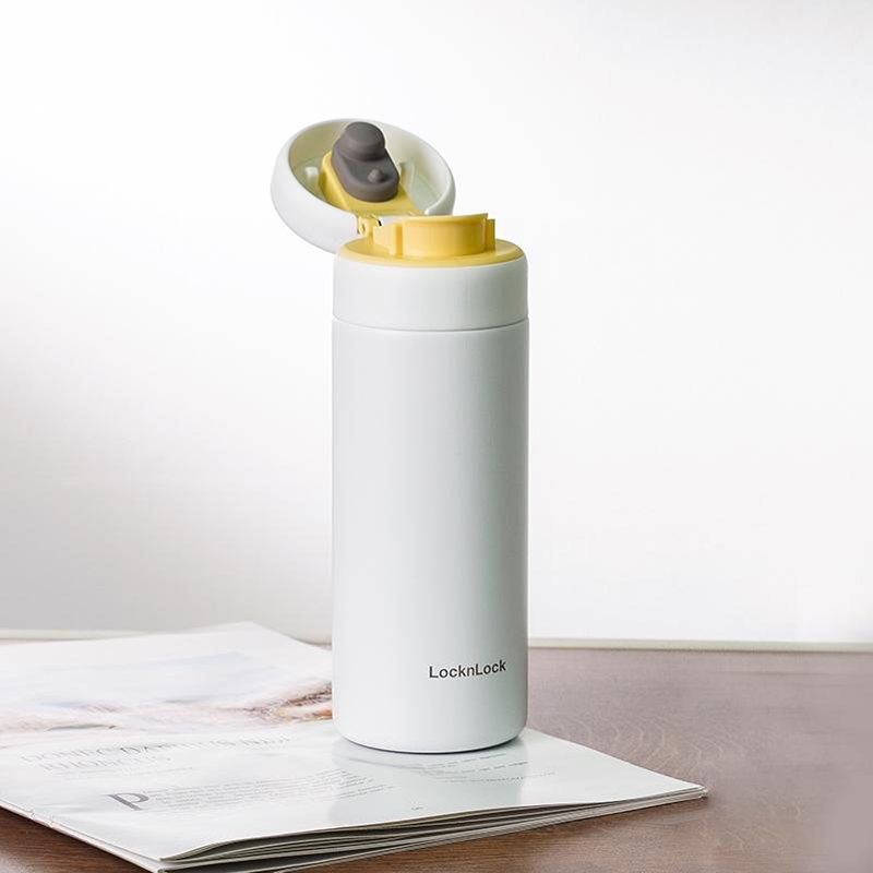 乐扣乐扣 LHC3289WHT 立立推盖保温杯350mL(白)|350mL产品图 3