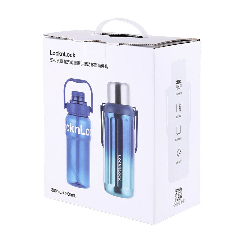 乐扣乐扣 LHC6664S1FU 星光能量提手运动杯壶2件套｜900ml+800ml·便携提手产品图 8