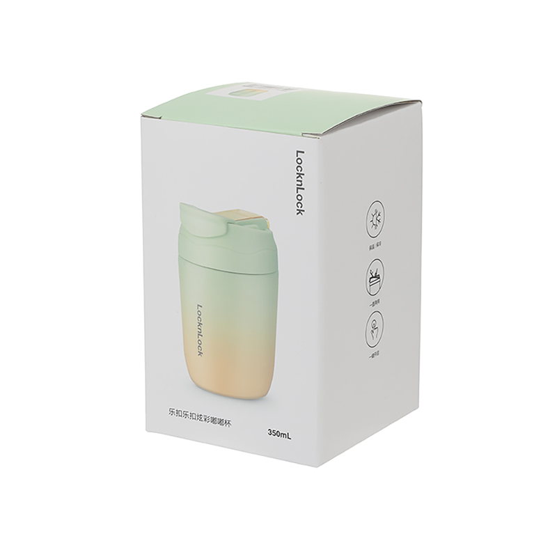 乐扣乐扣 LHC6590FU 炫彩嘟嘟杯绿黄350ml|350ml·真空锁温产品图 3