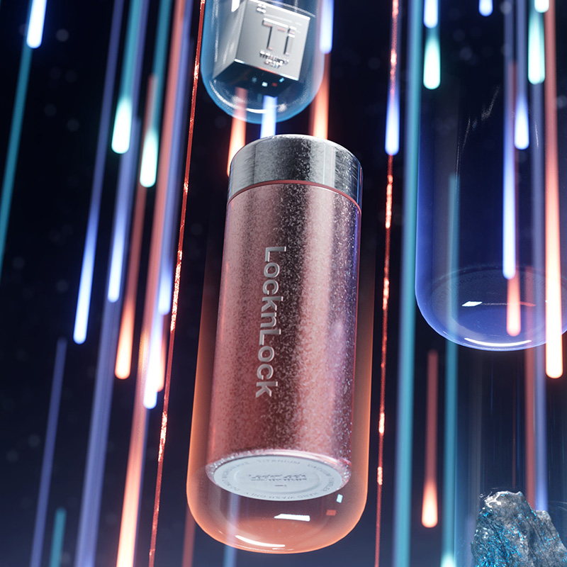 乐扣乐扣 LHC6674FU 钛享纯钛口袋杯樱粉200ml|200ml·双层纯钛·真空锁温·密封防漏产品图 7