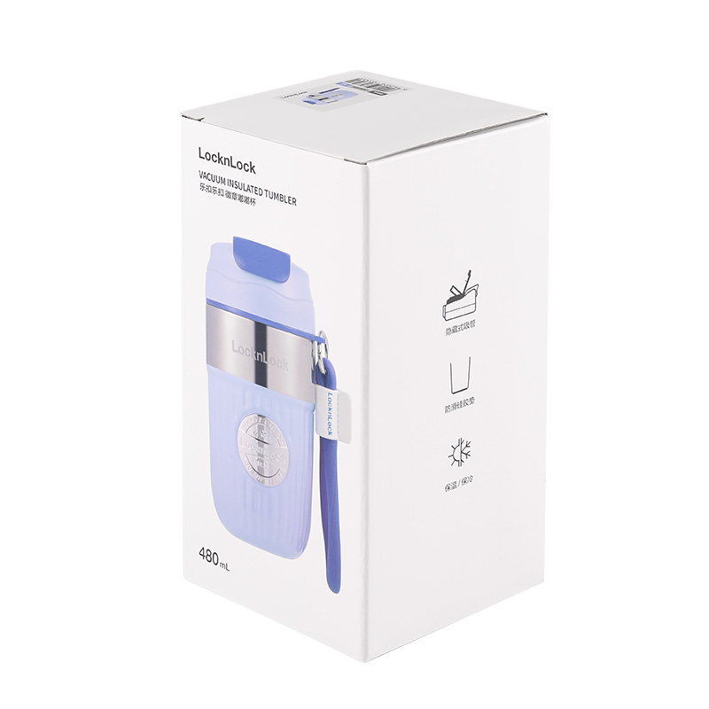 乐扣乐扣 LHC6645FU 徽章嘟嘟杯幽兰480ml|480ml·真空锁温·双饮口产品图 7