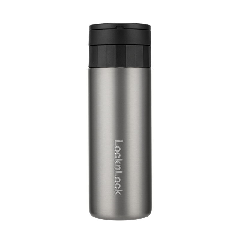 乐扣乐扣 LHC6818FU 心悦随行保温杯黑色400ml|400ml·316不锈钢内胆·真空锁温·便携提手产品图 2