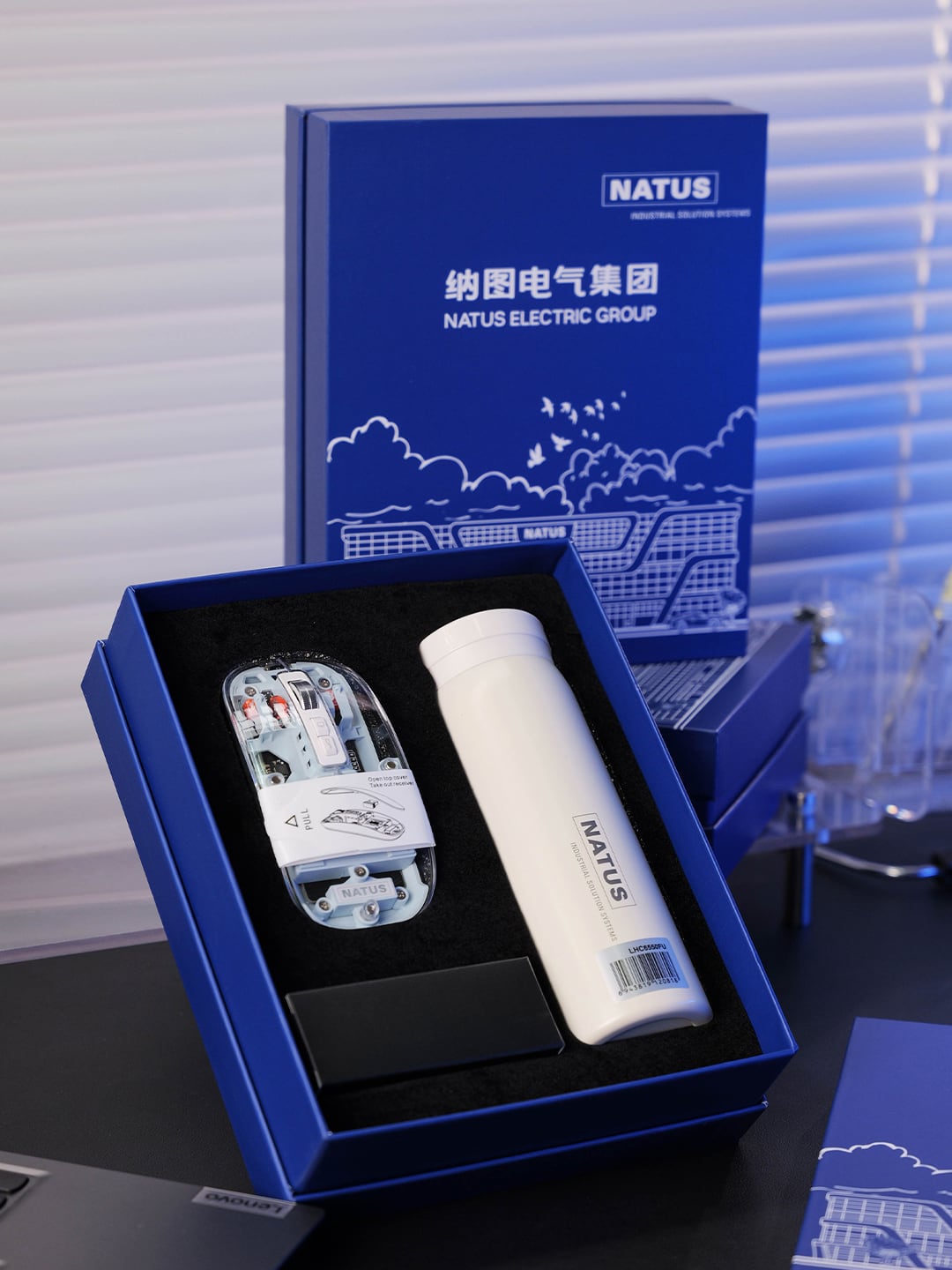 乐扣乐扣HC6550FU 280ml简约随身直饮杯+M133透明三模鼠标办公生活礼盒产品图 4