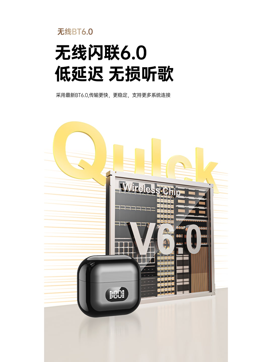 X62运动夹耳蓝牙耳机|蓝牙6.0·数显充电仓·企业LOGO定制产品图 7