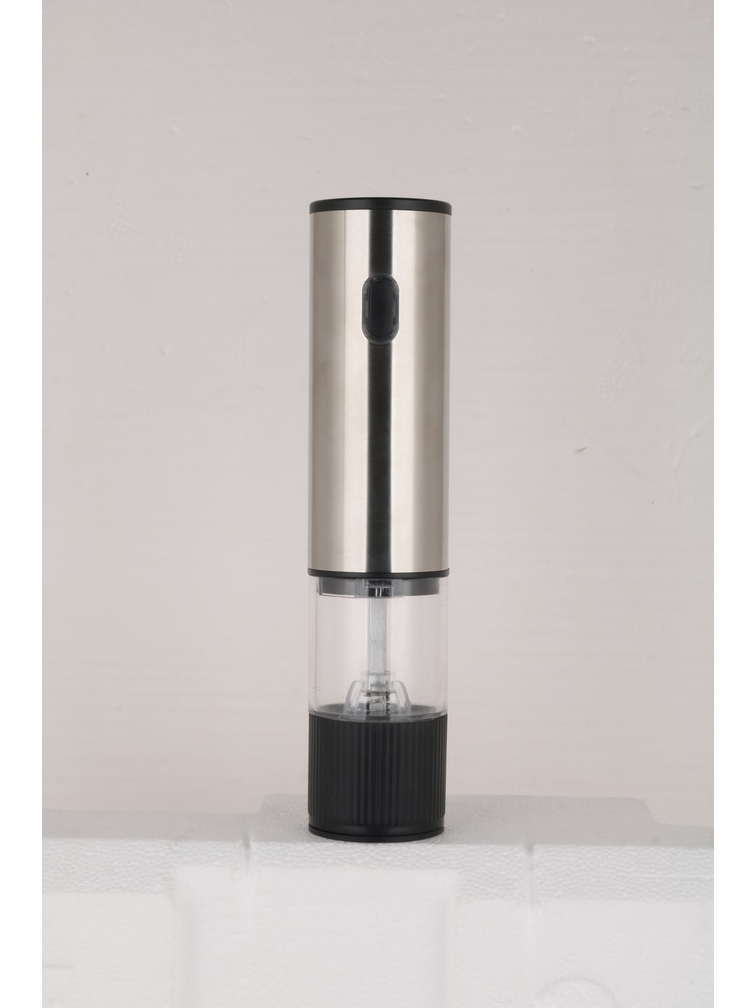 电动胡椒研磨器｜黑色/银色·透明料仓·企业LOGO定制