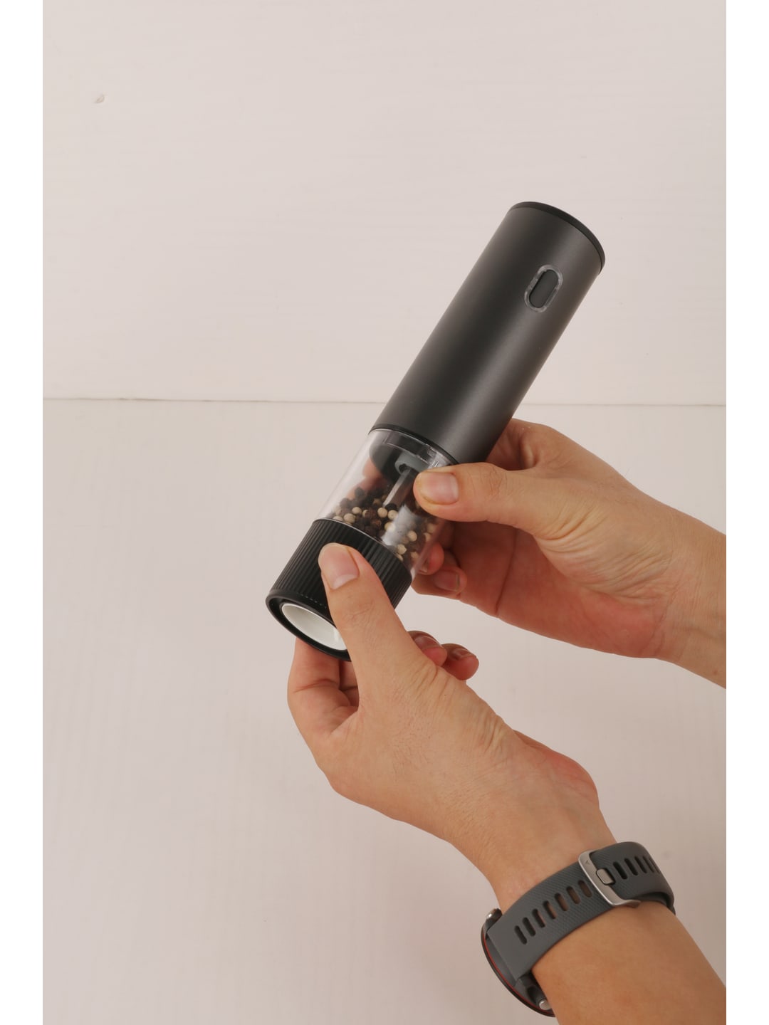 电动胡椒研磨器|黑色/银色·透明料仓·企业LOGO定制产品图 8