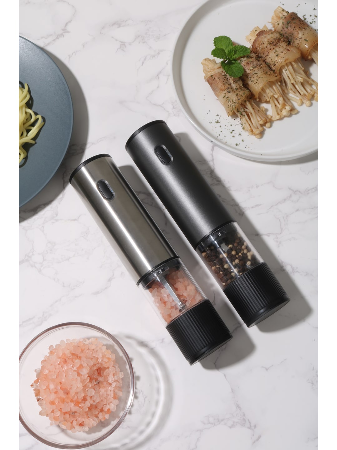 电动胡椒研磨器|黑色/银色·透明料仓·企业LOGO定制产品图 6