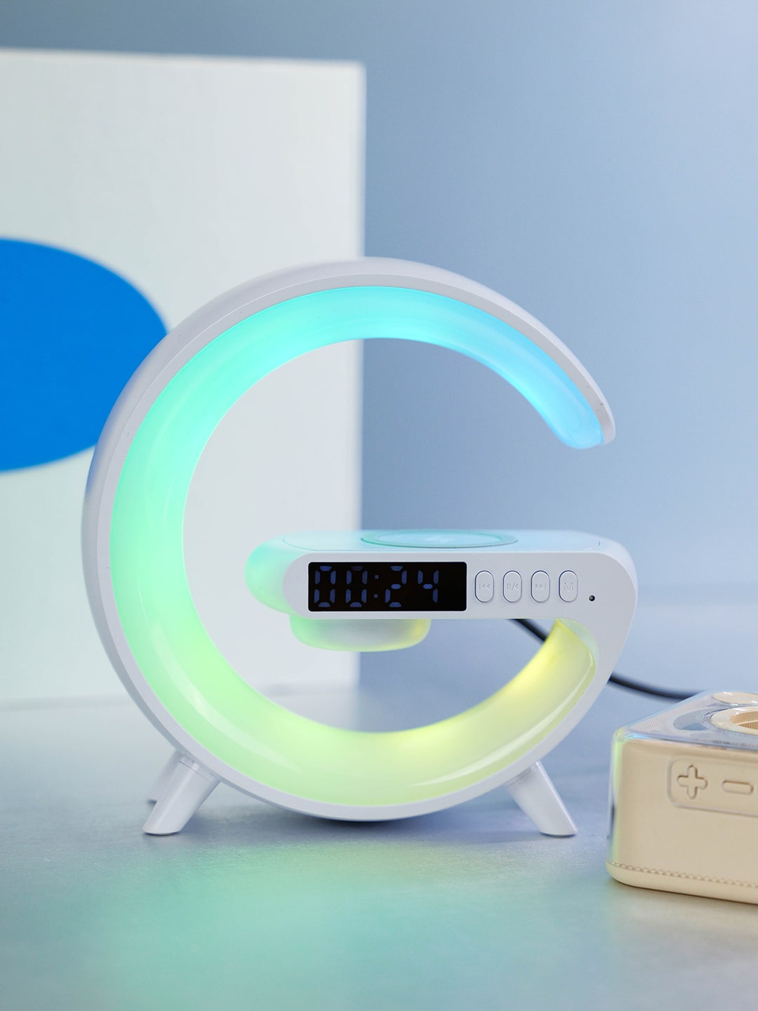 G6小G多功能无线充+DW12机甲小方块蓝牙音箱中秋科技礼盒 260中开包装礼盒产品图 8