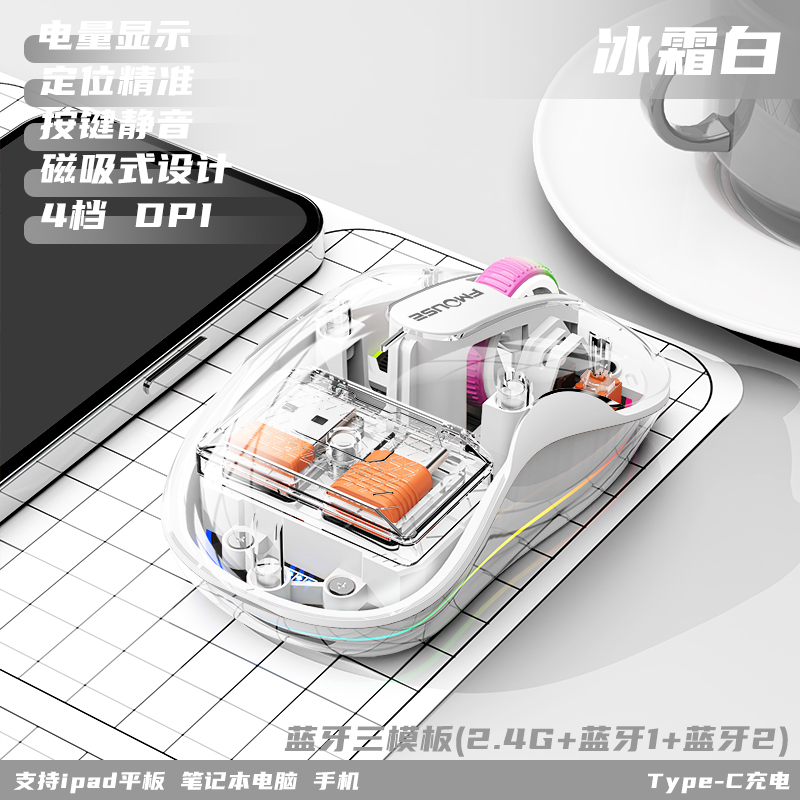 M333无线蓝牙鼠标 七彩呼吸灯功能游戏办公鼠标炫彩灯效产品图 5